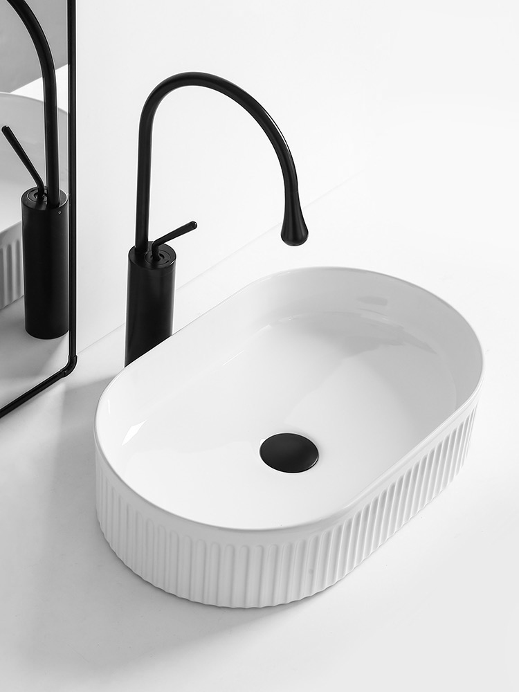 PICOBELLO keramické umyvadlo na desku 49x31cm, bílá AR486