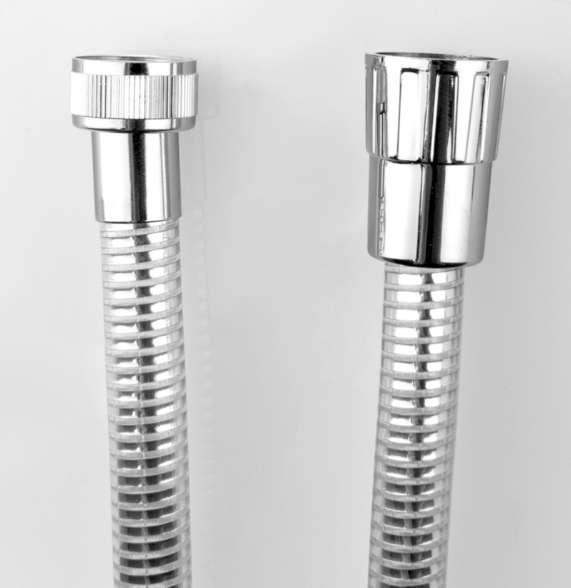 LASER plastová sprchová hadice, 200cm, chrom/bílá 11200