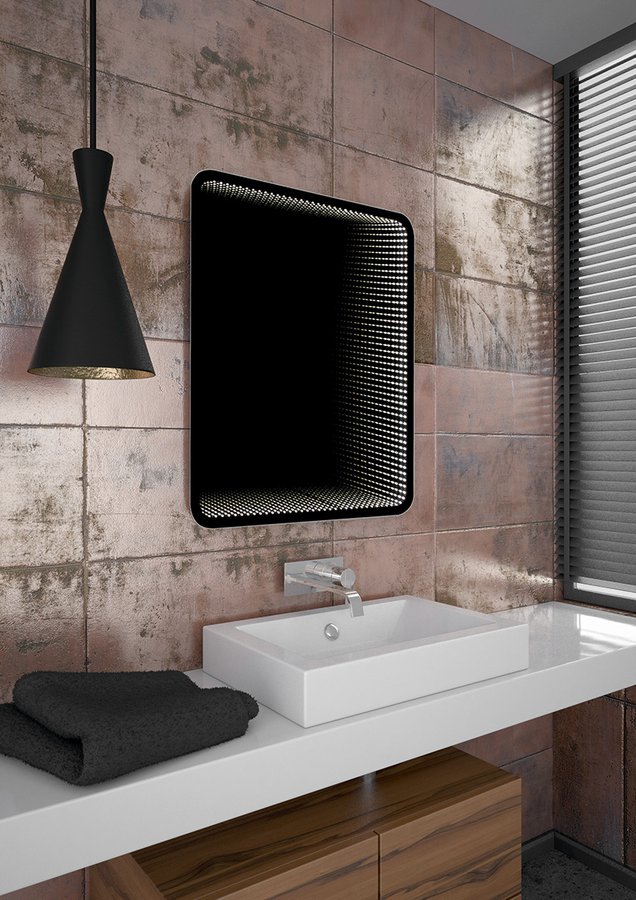 SENFINECO zrcadlo s LED osvětlením 65x79cm, 3D efekt SF115