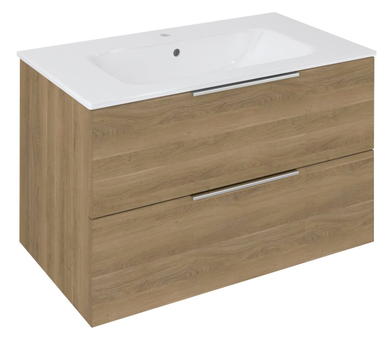 CIRASA umyvadlová skříňka 79,8x52x46cm, dub cuneo CR801-2525