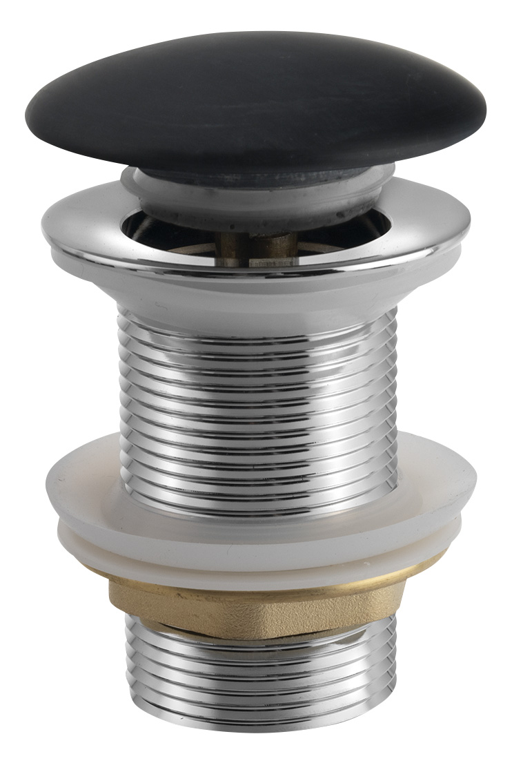 BLOK umyvadlová výpust 5/4“, click-clack, zátka matný černý marquin 2401-931