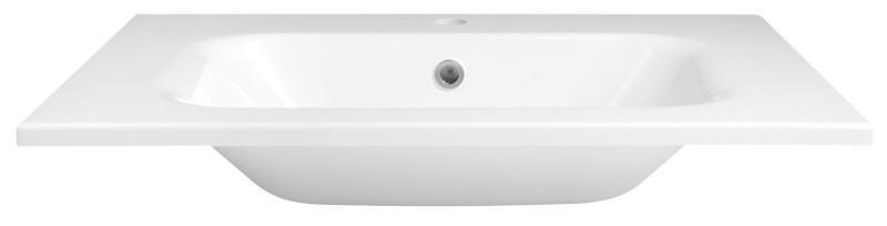 SIDRA umyvadlo, litý mramor, 71x46cm, bílá SD071