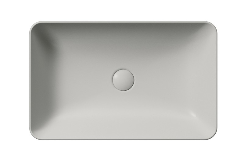 NUBES keramické umyvadlo na desku 60x38cm, cenere mat 903617