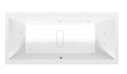 MARLENE hydromasážní vana, 180x80x48cm, Active Hydro, chrom 72034.1010