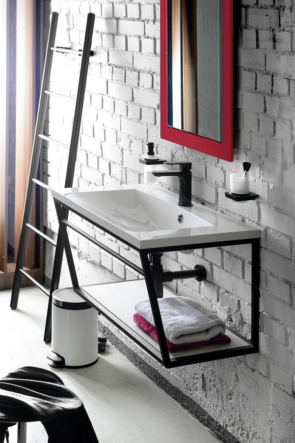 SKA konzole s policí 750x400x460mm, bílá mat SKA112