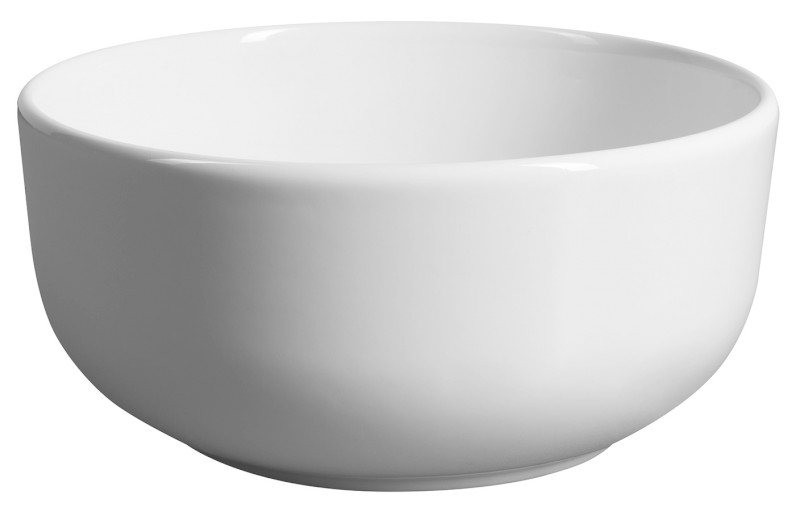 EMMI keramické umývátko na desku, Ø 33cm, bílá TU0077