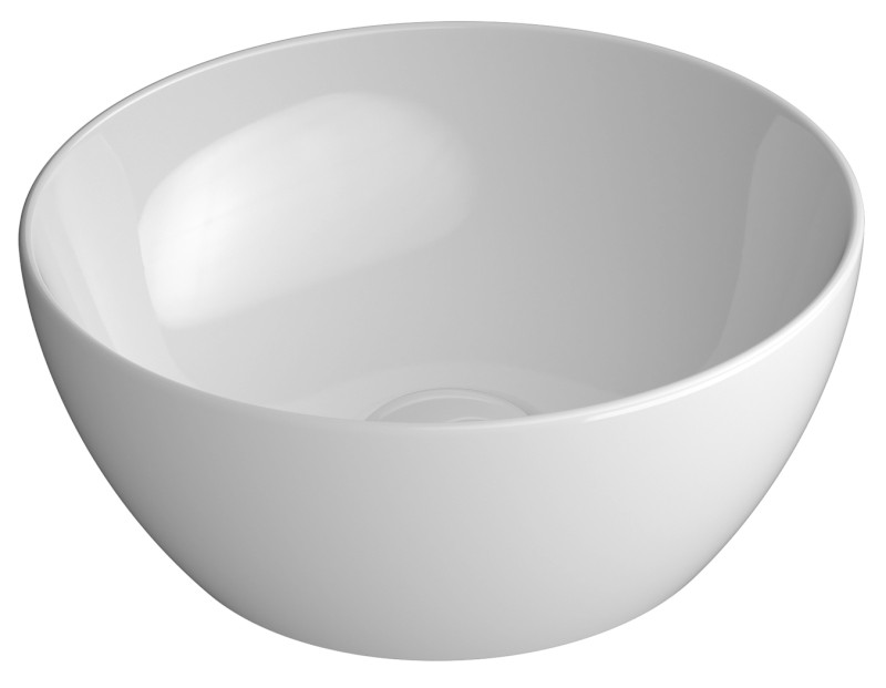 PURA keramické umývátko na desku, průměr 32cm, bílá ExtraGlaze 885411