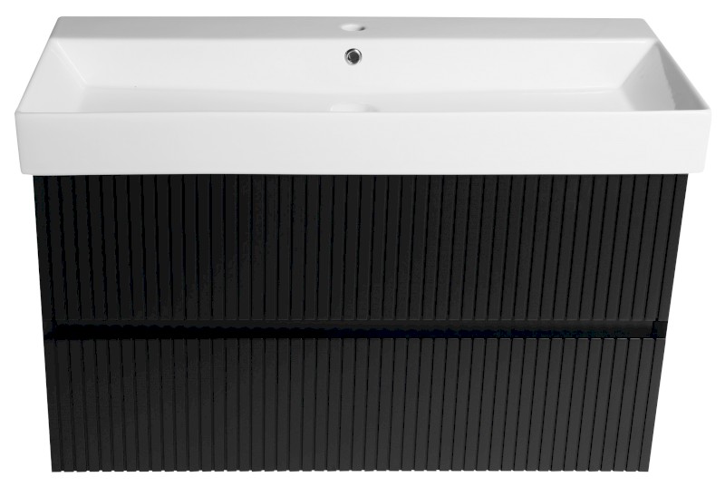 FILENA umyvadlová skříňka 95x51,5x43cm, černá mat strip FID1210BS